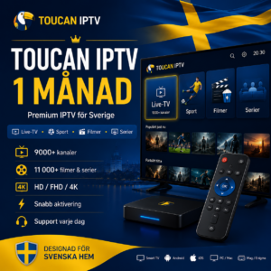 Toucan IPTV 1 månad