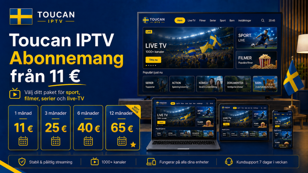 Toucan IPTV Abonnemang